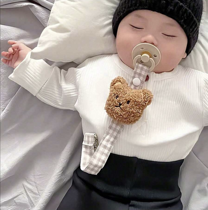 Bear Buddy Pacifier Clip